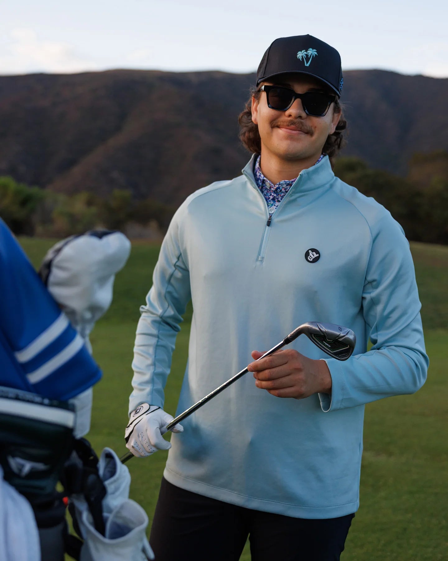 Palm Black Golf Hat