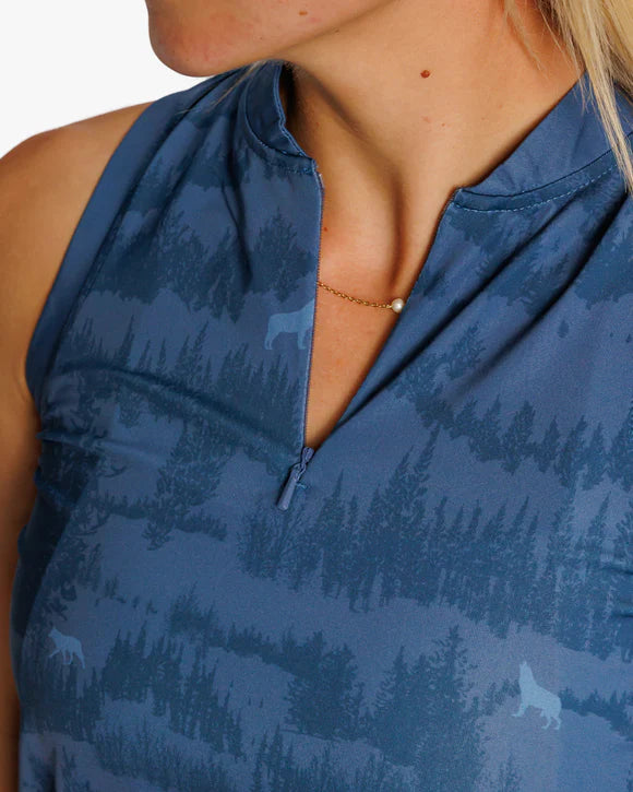 Territorial Women's Sleeveless Racerback Polo