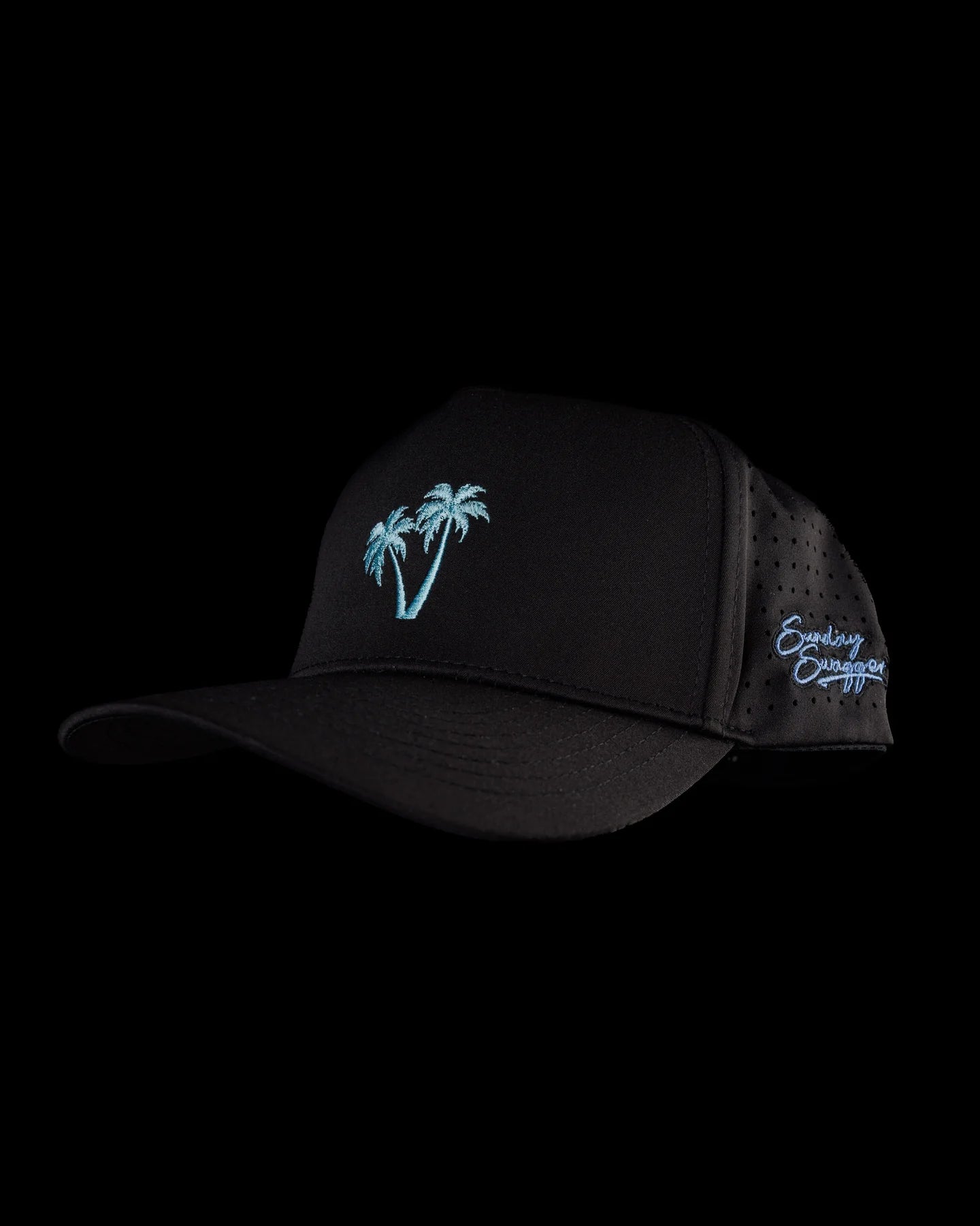 Palm Black Golf Hat