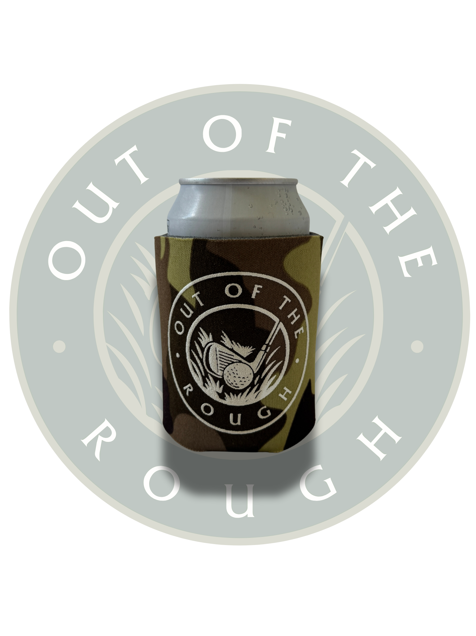 Out of the Rough Camo Can Cooler