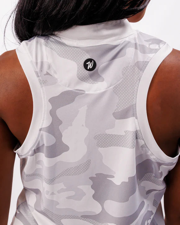 Lone Wolf Camo Women's Sleeveless Racerback Polo