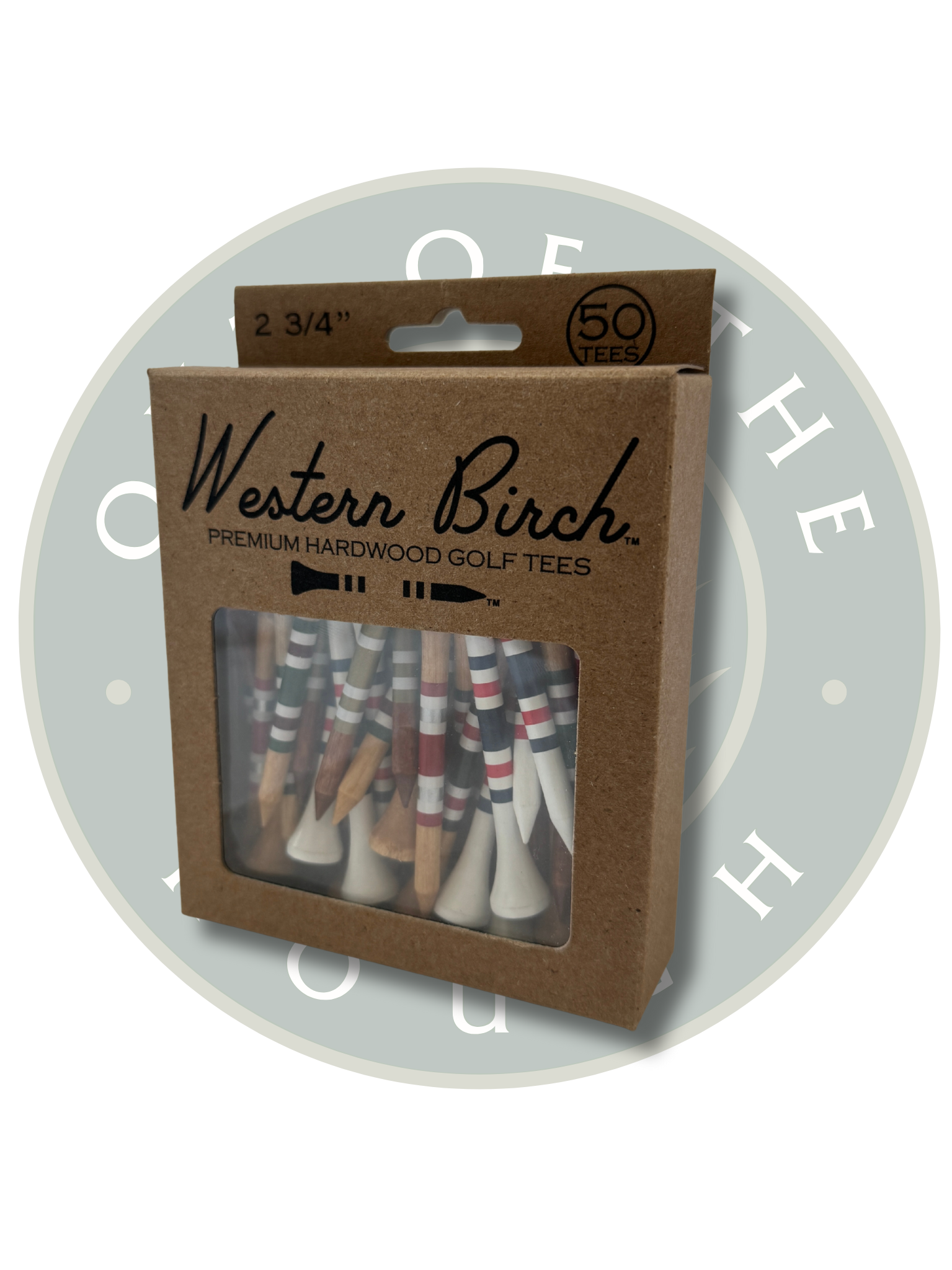 Out of the Rough x Western Birch Premium Hardwood Golf Tees - 50ct