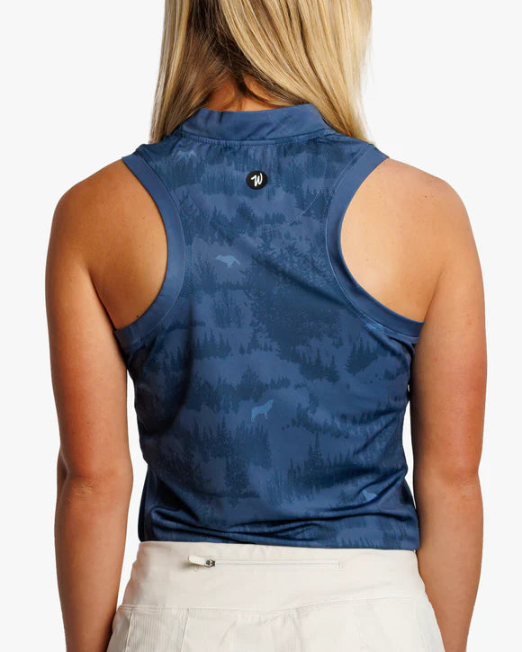 Territorial Women's Sleeveless Racerback Polo